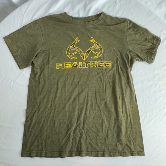 Realtree by Antler Creek Camo Antler Logo Short Sleeve  Tee - Picture 1 of 4